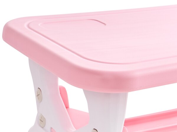 Detský stôl na hranie so stoličkami ružový HDPE hrací stolík pre deti detská izba