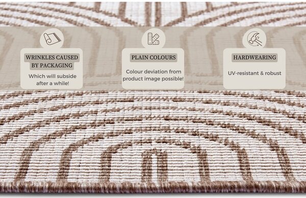 Hnedý vonkajší koberec 240x330 cm Pangli Linen – Hanse Home