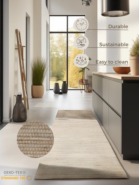 Béžový behúň 80x200 cm Handloom – Hanse Home