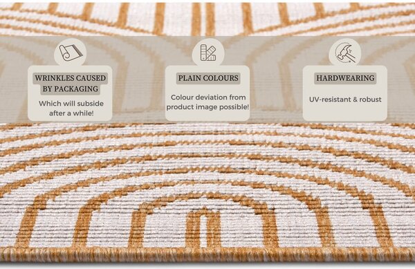 Okrovožltý vonkajší koberec 120x170 cm Pangli Ochre – Hanse Home