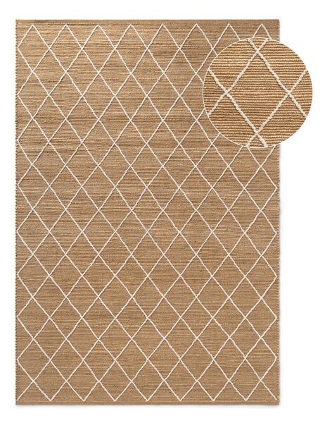 Ručne tkaný jutový koberec v prírodnej farbe 80x150 cm Kunu – Hanse Home
