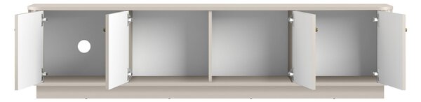 TV stolík Vespera 4D 187 cm na sokli - kašmírová / zlatá