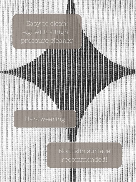 Čierno-biely vnútorný a vonkajší koberec 160x230 cm Duet Bowen – NORTHRUGS