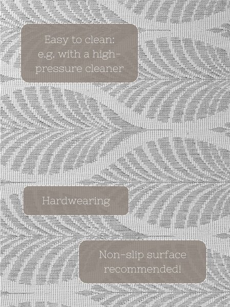 Vnútorný a vonkajší koberec v sivej a slonovinovej farbe 160x230 cm Duet Liora – NORTHRUGS