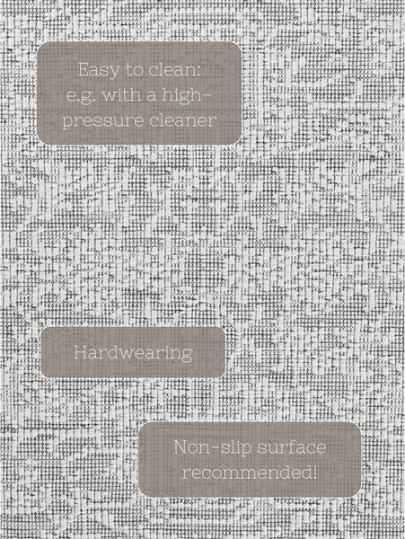 Vnútorný a vonkajší behúň v sivej a slonovinovej farbe 80x250 cm Duet Kona – NORTHRUGS