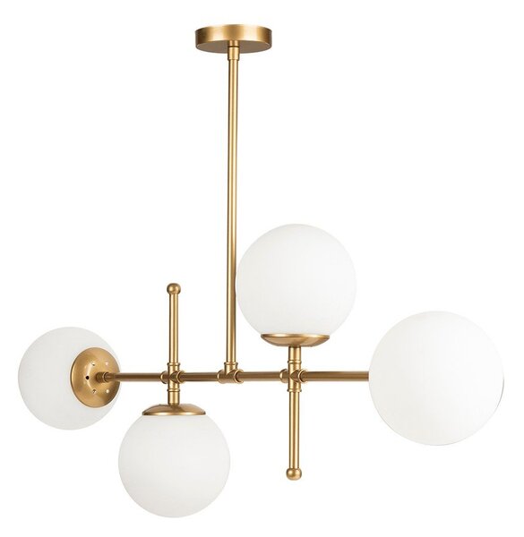 Závesné svietidlo v zlatej farbe Squid Lighting Kruva, výška 57 cm