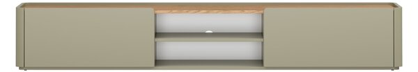 TV stolík Elivo 220 cm so zásuvkou - eukalyptus / dub baltic dune