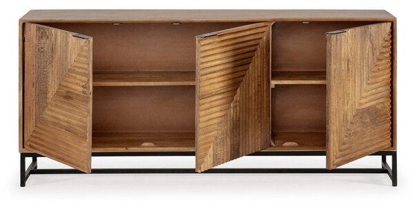 Komoda z mangového dreva v prírodnej farbe 170x79x40 cm Nereida – MOME