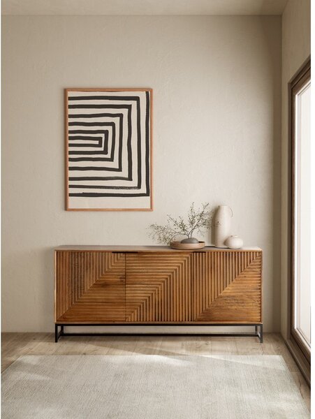 Komoda z mangového dreva v prírodnej farbe 170x79x40 cm Nereida – MOME