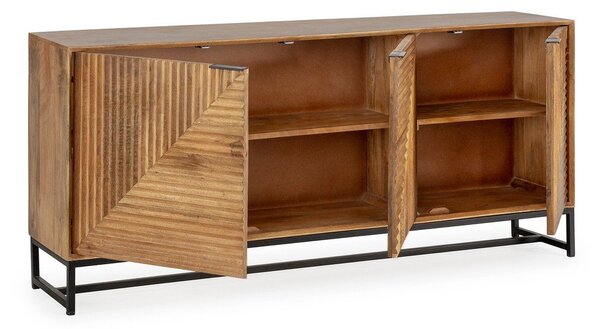 Komoda z mangového dreva v prírodnej farbe 170x79x40 cm Nereida – MOME