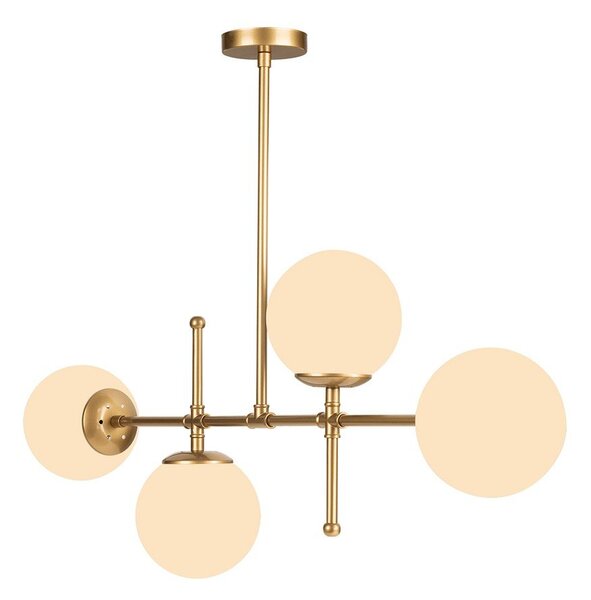 Závesné svietidlo v zlatej farbe Squid Lighting Kruva, výška 57 cm