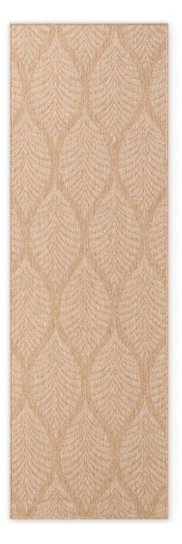 Vnútorný a vonkajší behúň v béžovej a slonovinovej farbe 80x250 cm Duet Liora – NORTHRUGS