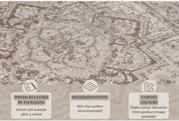 Sivý/béžový koberec 240x340 cm Terrain Designer Sand – Hanse Home