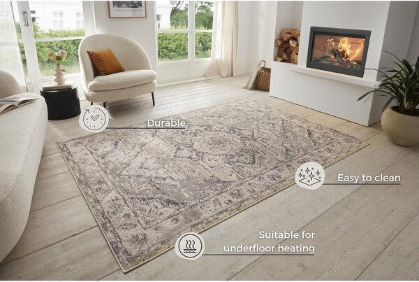 Sivobéžový koberec 160x235 cm Terrain Designer Sand – Hanse Home