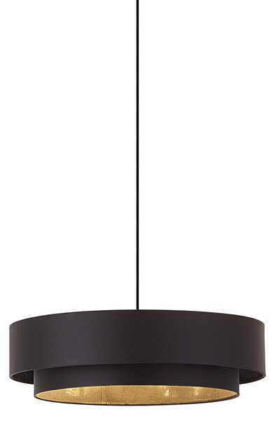 Moderné závesné svietidlo čierne 50cm 3-svetlá - Drum Duo