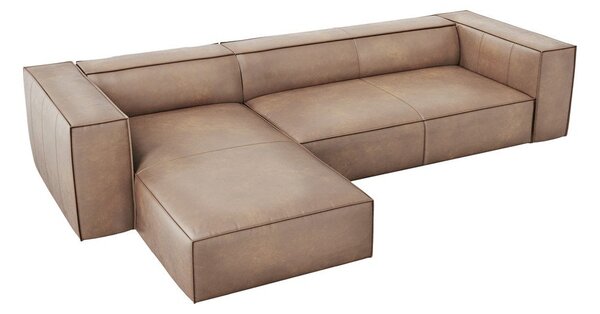 Svetlohnedá kožená rohová pohovka (ľavý roh) Madame - Windsor & Co Sofas