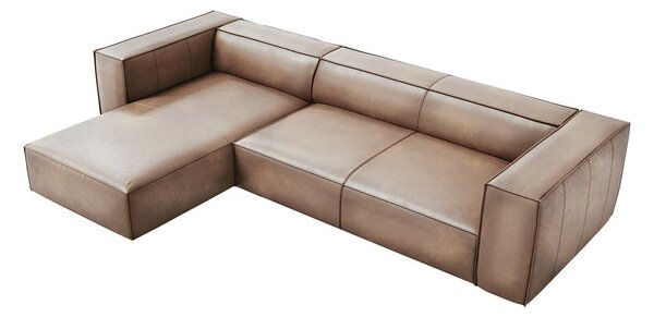 Svetlohnedá kožená rohová pohovka (ľavý roh) Madame - Windsor & Co Sofas