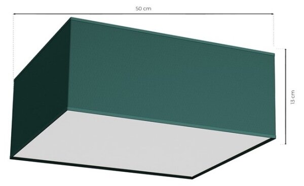 Stropné svietidlo VERDE 3xE27/60W/230V 50x50 cm zelená