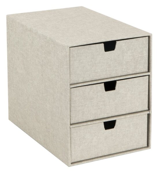 Béžový zásuvkový box s 3 zásuvkami Bigso Box of Sweden Ingrid