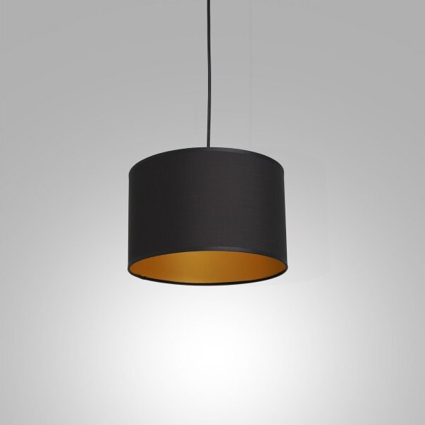 Luster na lanku ARDEN 1xE27/60W/230V pr. 25 cm čierna/zlatá