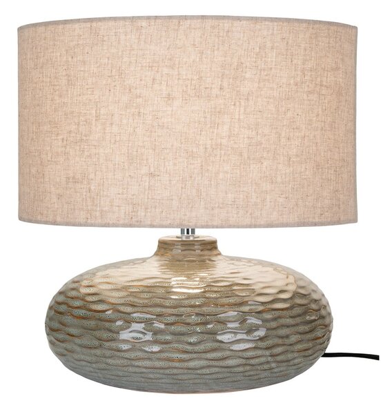 Khaki keramická stolová lampa s textilným tienidlom (výška 44 cm) Oldham – House Nordic