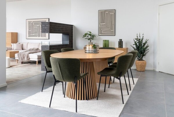 Tmavozelené jedálenské stoličky v súprave 2 ks Maceda – House Nordic