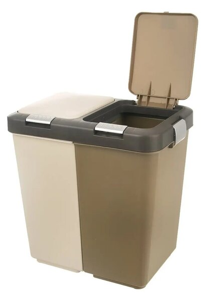 Plastový odpadkový kôš na triedený odpad 20 l Duo Dust - Orion