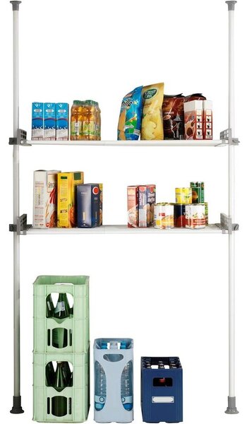 Biely kovový kúpeľňový regál 120x300 cm Herkules – Wenko