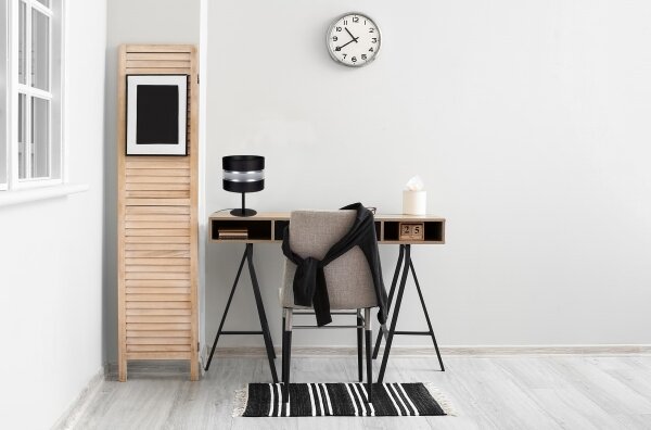 Stolná lampa CORAL 1xE27/60W/230V čierna