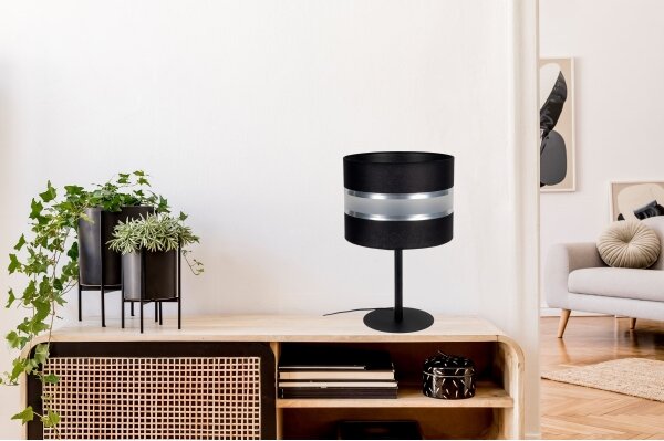 Stolná lampa CORAL 1xE27/60W/230V čierna