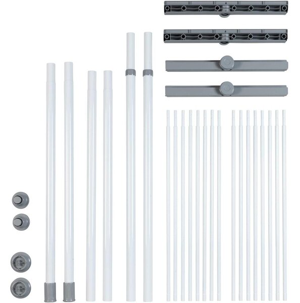 Biely kovový kúpeľňový regál 120x300 cm Herkules – Wenko