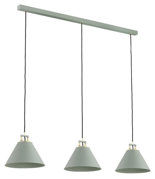 Argon 6177 - Luster na lanku ORTE 3xE27/15W/230V zelená