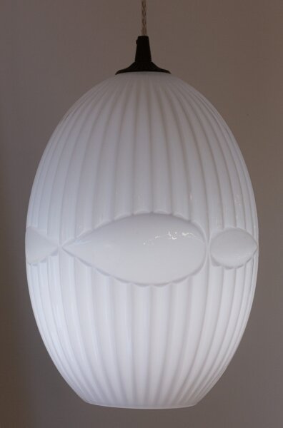 Klausen 111030 - Luster na lanku ELLIPTIC 1xE27/11W/230V biela