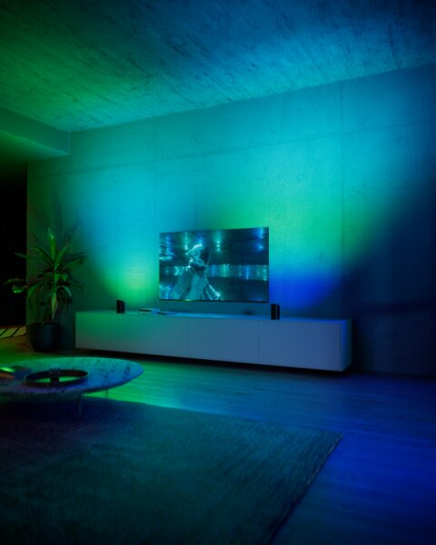 8720169385993 Philips Hue White and color Gradient Play Wall Washer stolové svietidlo 20W/1035lm 2000-6500K+RGB čierna 2-set + PSU + plug