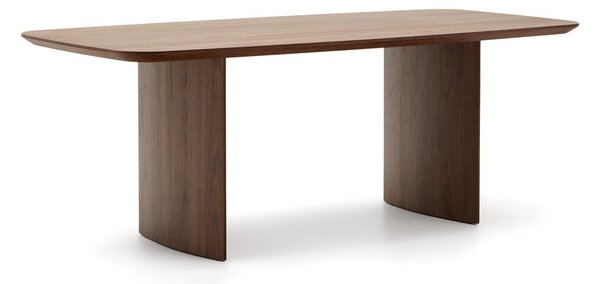 Hnedý jedálenský stôl v dekore orecha 100x200 cm Litto – Kave Home