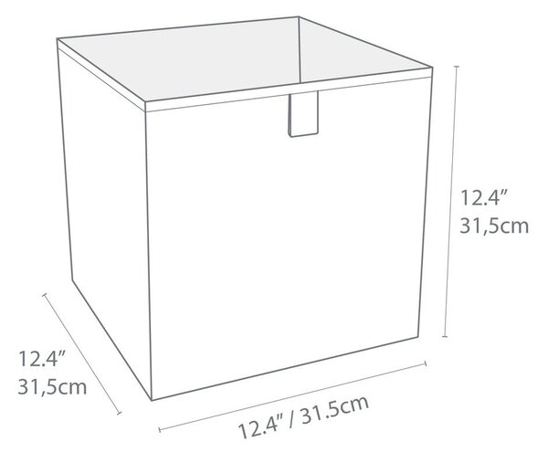 Béžový úložný box Bigso Box of Sweden Cube