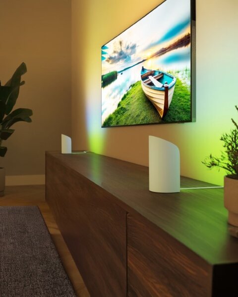 8720169385931 Philips Hue White and color Gradient Play Wall Washer stolové svietidlo 20W/1035lm 2000-6500K+RGB biela 2-set + PSU + plug