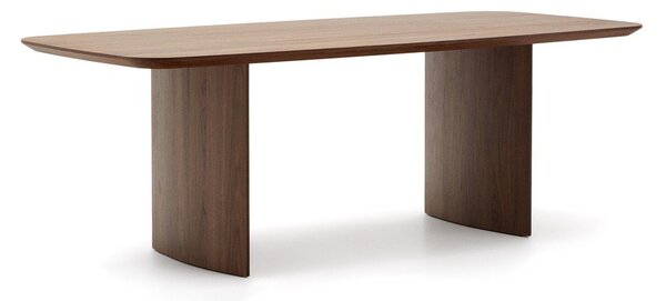 Hnedý jedálenský stôl v dekore orecha 100x240 cm Litto – Kave Home