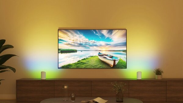 8720169385931 Philips Hue White and color Gradient Play Wall Washer stolové svietidlo 20W/1035lm 2000-6500K+RGB biela 2-set + PSU + plug