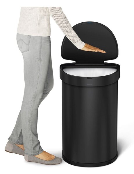Bezdotykový odpadkový kôš z nerezovej ocele 45 l – simplehuman