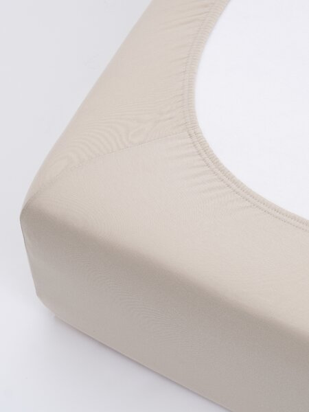 Jersey prostěradlo do postýlky s elastanem 70 × 140 cm – přírodní
