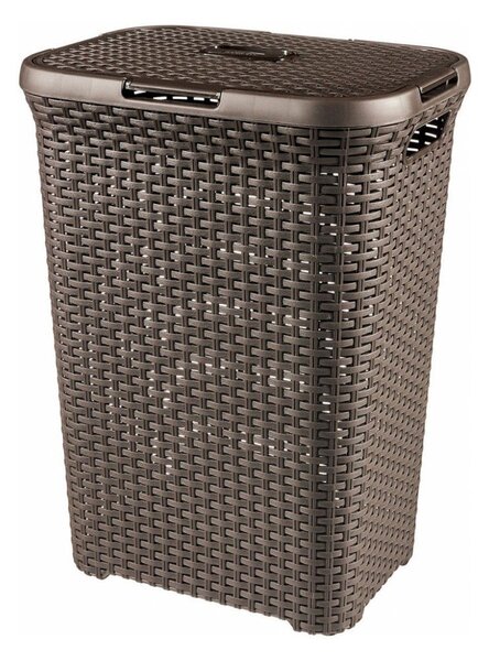Hnedý kôš na bielizeň Curver Hamper, 40 l