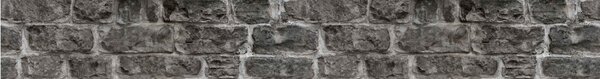 DIMEX | Vliesová samolepiaca bordúra Kamenný múr SBD-15-014 | 15 cm x 5 m | šedá