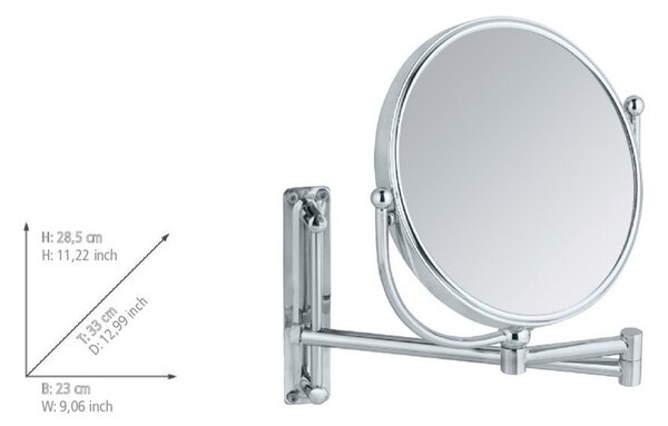 Kozmetické zrkadlo ø 19 cm Deluxe – Wenko