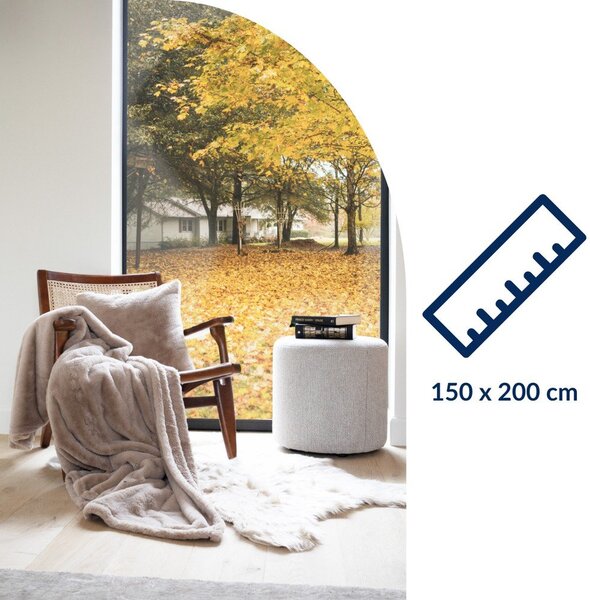 Bielobéžová deka z umelej kožušiny 150x200 cm Ruby – Tiseco Home Studio