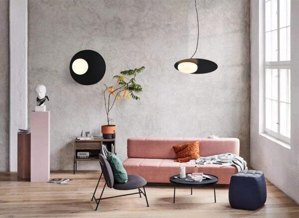 Klausen 111100 - LED Luster na lanku PETIT LED/12W/230V čierna