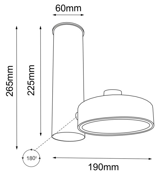 Shilo 2208 - Bodové svietidlo NATORI 1xGU10/15W/230V čierna