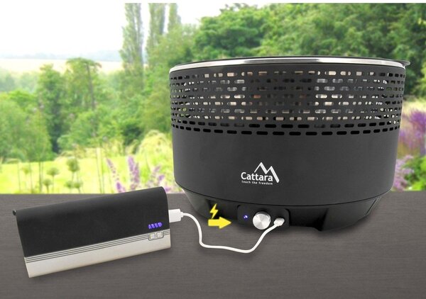 Stolový gril na drevené uhlie Cattara Keg, ø 30 cm