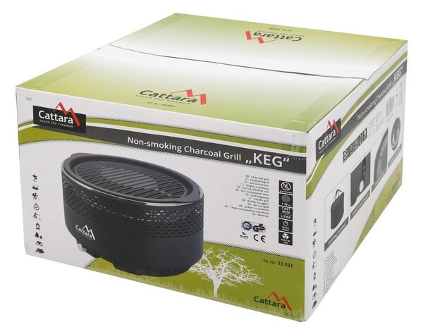 Stolový gril na drevené uhlie Cattara Keg, ø 30 cm