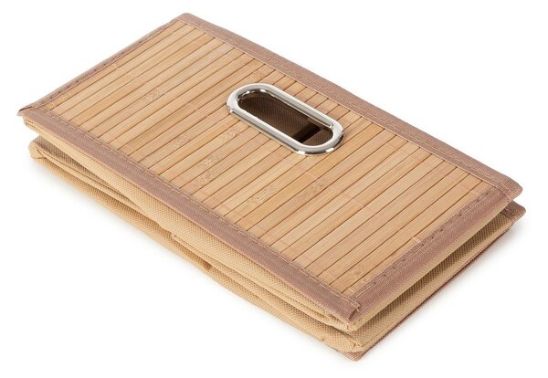 Bambusový úložný box v prírodnej farbe 31x31x15 cm – Compactor